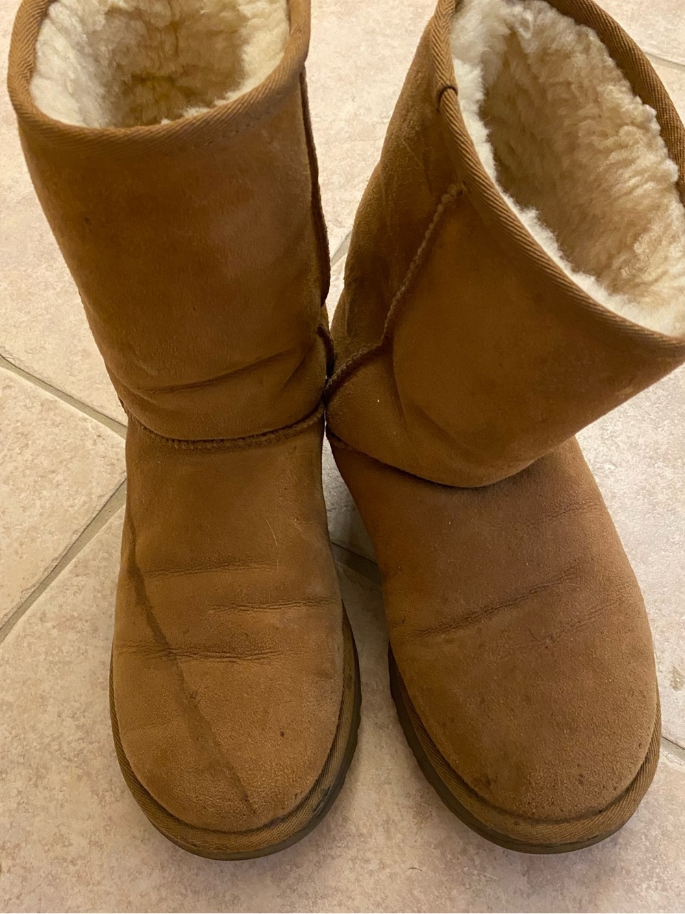 UGG Tall Suede Boots in Chestnut Brown